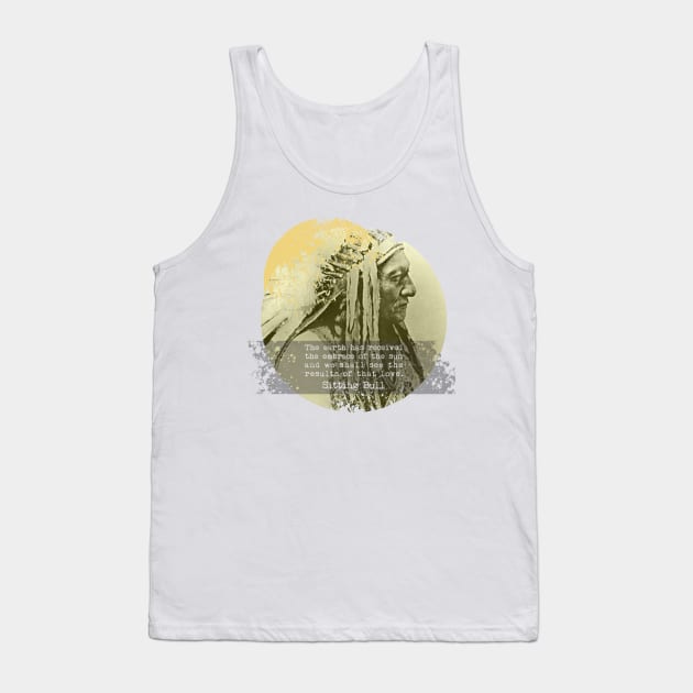 Sitting Bull Tank Top by workshop71